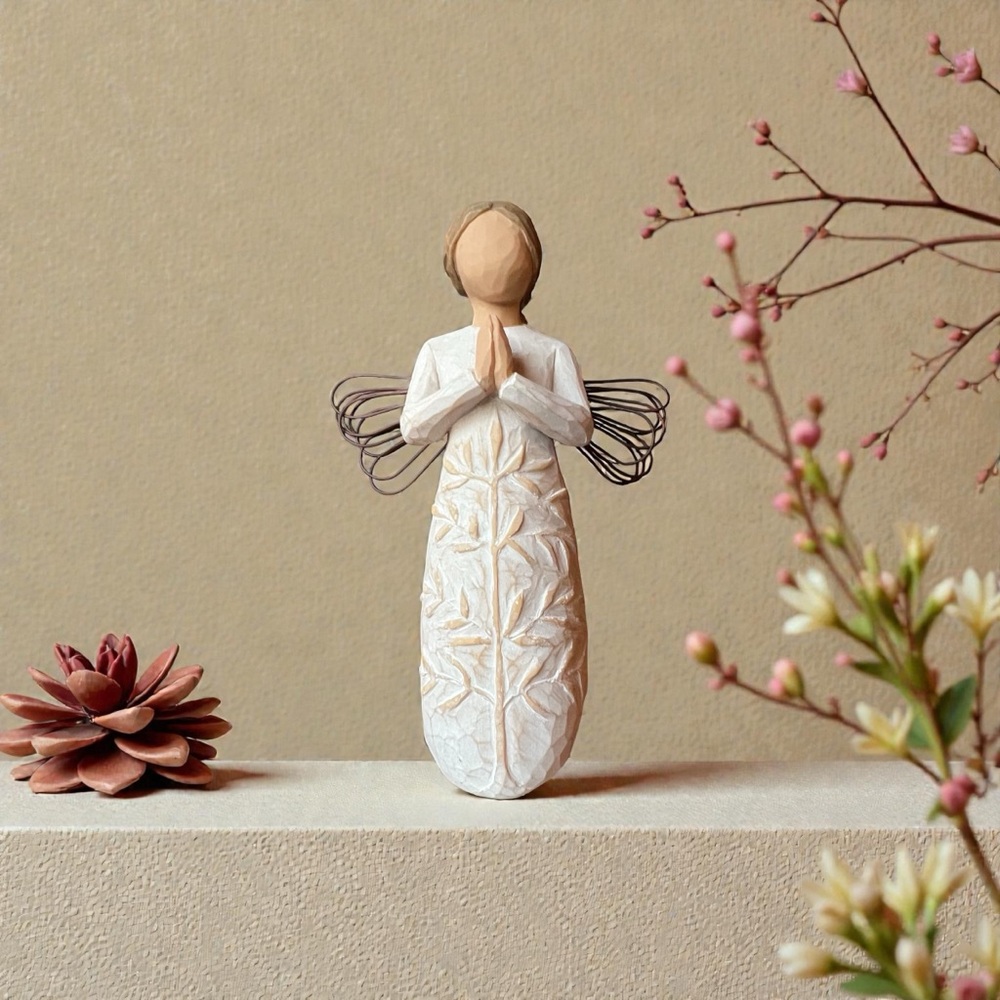 DEMDACO Willow Tree® A Tree, A Prayer Angel Figurine 5.5” Y2K 2005 Susan Lordi